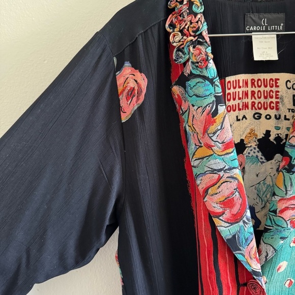 Vintage Carole Little Moulin Rouge French Jacket size 4 - Picture 7 of 13